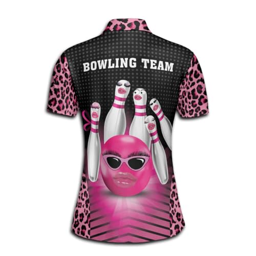 Custom Bowling Shirts for Women, Personalized Women's Bowling Shirts Jerseys Polo Small - 5XL3
