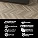 Allure Almond Honey Aspen Waterproof Luxury Vinyl Plank Flooring, 45 Degree Chevron, 18.87 sq ft., 1 Box, 12mil Wear Layer, Click Lock Install, 12in x 28in Planks