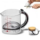 4-in-1 Adjustable Measuring Cup - Multi-Functional Up Cup Measuring Cup, with Adjustable Base & Scraper-Style Seal Base, Space-Saving Easy to Clean for Cooking and Baking & Ingredients