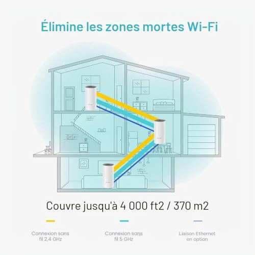 TP-Link AC1200 Whole-Home Mesh Wi-FI Noir