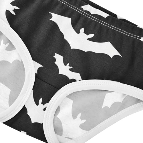 Designer Girls Underwear Toddler 2t Cotton Panties Little Girl White Bat Black Halloween Briefs Underpants4