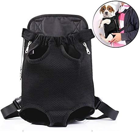 Bello Luna Legs Out Front Dog Carrier, Adjustable Pet Shoulder Backpack Carrier for Walking Hiking Bike and Motorcycle
