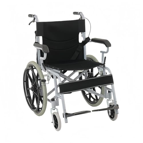 JORERAORMES車いす、アルミ製、折りたたみ式車いす、パワーアシスト、軽量アルミ製、シンプル、旅行用、アウトドア用 (黄色い色,20歳です。)