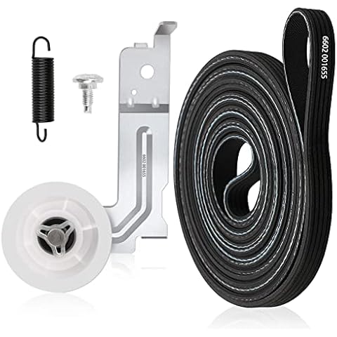 Upgraded Dryer Parts for Samsung 6602-001655 Dryer Belt, DC93-00634A Dryer Idler Pulley & DC61-01215B Tension Spring for Samsung Dryer Replacement dv45h7000ew, dv48h7400ew, dv42h5000ew, dv48j7700ew Cover