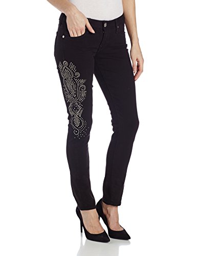 True Religion Women's Jude 32 Inchskinny Jean with Ornate Studding