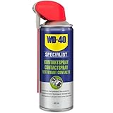 WD-40 Specialist Kontaktspray 400 ml – Antistatischer Reiniger für Elektronik, entfernt Feuchtigkeit, Schmutz & Öl, für bessere Leitfähigkeit, rückstandsfreie Reinigung & Schutz vor Kurzschlüssen