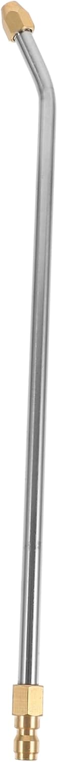 Pressure Washer Extension Wand 30° Curved Stainless Steel Nozzle High Pressure Car Washing Tool Compatible