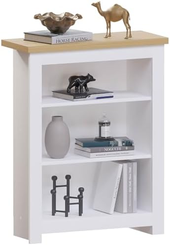 Vida Designs Arlington Modern 3 Tier Bookcase Display Shelves Storage Shelves MDF Furniture White Vida Designs Arlington Modern 3 Tier Bookcase Display Shelves Storage Shelves MDF Furniture White
