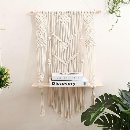Macramé mural KnSam 50x70cm pour habiller un mur vide sans percer de gros trous