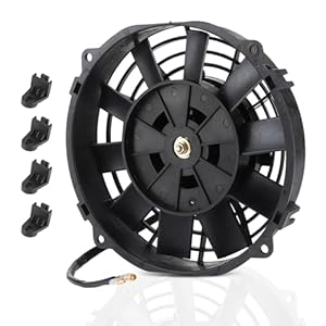 Equlup 8 Zoll Kühlerlüfter 12V 80W