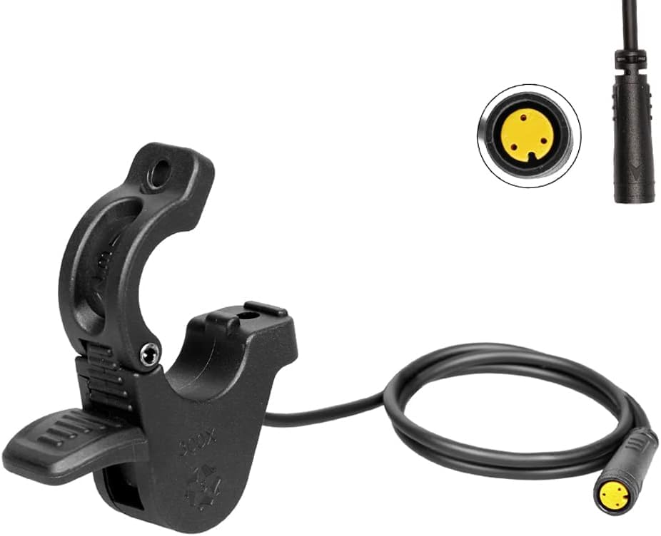 Varstrom Quick Release Thumb Throttle : Compatible with 8fun BBS02B BBS01B BBS03 HD Mid Drive Kit, 300X Thumb Throttle Accelerator with Waterproof 3PIN Female Connector for Ebike
