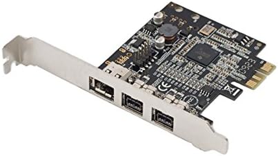 Syba Low Profile PCI-Express Firewire Card with Two 1394b Ports and One 1394a Port (2B1A), TI Chipset, Extra Regular Bracket SD-PEX30009