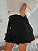 Aoudery Flowy Shorts for Women Boho Ruffled Tiered Skorts Casual High Waist Mini Skirts Tennis Golf Comfy Shorts 2025 - All Black M