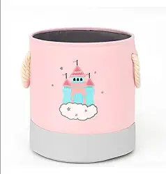 Cesto Organizador Infantil em Forma de Castelo Portátil – Armazenamento de Brinquedos e Acessórios de Bebê – Decoração Lúdica para Quarto Infantil – Dobrável e Leve - Castelo