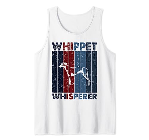 Dog Dad Mom Whisperer - Whippet vintage Camiseta sin Mangas