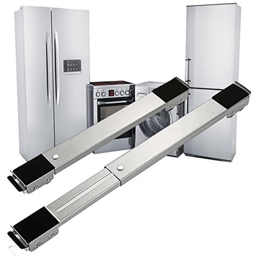 Suporte Com Rodinhas Base Ajustável Máquina Lavar Fogão Geladeira Móveis Resistente (Cores Variadas)