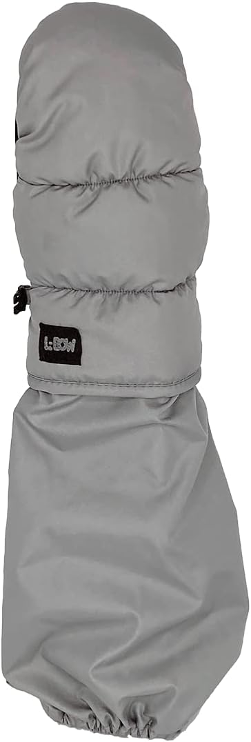 L-Bow Kids Mittens + Puffy Mitten Style For Cold Weather + Waterproof Stay on Design