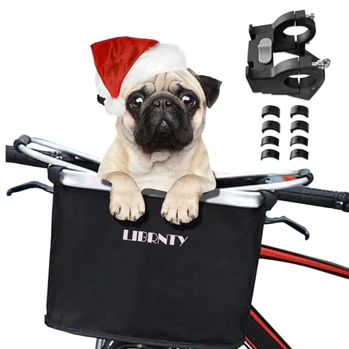 YOYIAG Panier à vélo avant pour chien et vélo : housse pour panier à vélo aovible, respirant