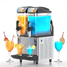 Commercial Slushie Machine, 30L 110V Commercial Slushy Machine-No Ice Needed, Self-Cleaning, 5 Presets for Margaritas, Cocktails, Frappes, Smoothies, Milkshakes