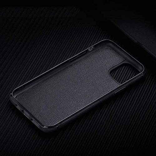 Coque iPhone 12 Pro cuir noir motif python protection écran