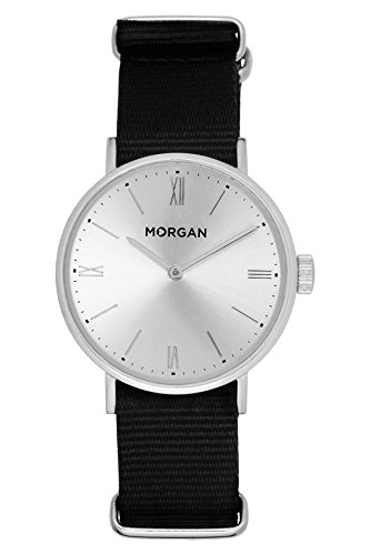 MORGAN Femme Date Standard Quartz Montre avec Bracelet en Nylon MG 002-B22