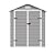 Amopatio Outdoor Storage Shed with Floor, 6x4.5 FT Lockable Plastic Tool Shed with Ventilation, Waterproof Resin Garden Sheds for Backyard, Patio, Lawn and Bike Grey