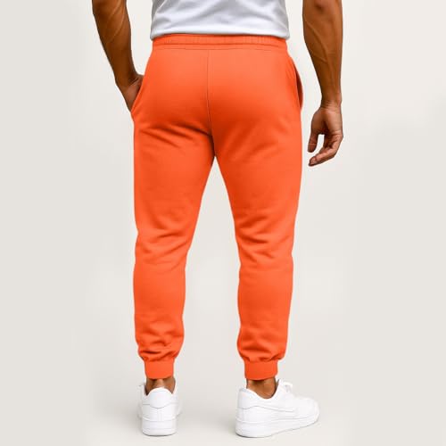 Men's Drawstring Waist Sweatpants Breathable Joggers Fleece Pants Tapered Bottom Workout Sweatpants with Pockets Pants3