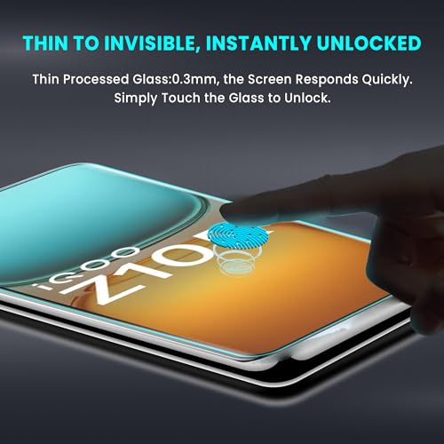 Image of FIRST MART UV Tempered Glass Screen Guard for iQOO Z10R / Vivo T4R With Installation Kit | Military-Grade Gorilla Screen Guard & Cable Protector | Edge to Edge Coverage | Crystal Clear