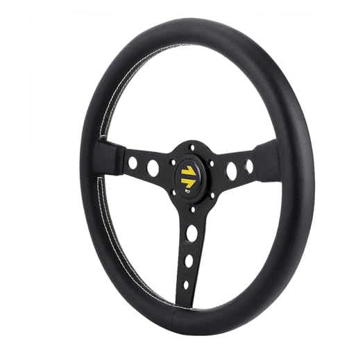 Volant de voiture Ruspela 350 mm Prototipo en cuir noir avec klaxon - Geekodrome: Boutique d'accessoires geek Service après-vente PXN V3II