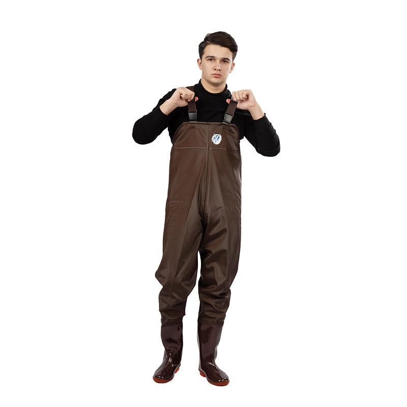 Botas de pesca waders pantalones transpirables con tirantes talla 40 río