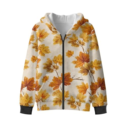 Suobstales Zip Up Hoodie Sweatshirts for Girls Kids Casual Long Sleeve Hooded Jumpers Tops Activewear with Kangaroo Pockets4