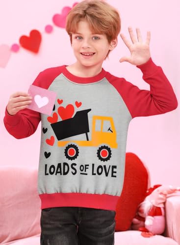 Image of Popshion Toddler Boys Sweatshirt Cotton Lightweight Kids Winter Warm Sweater Crewneck Pullover Tops