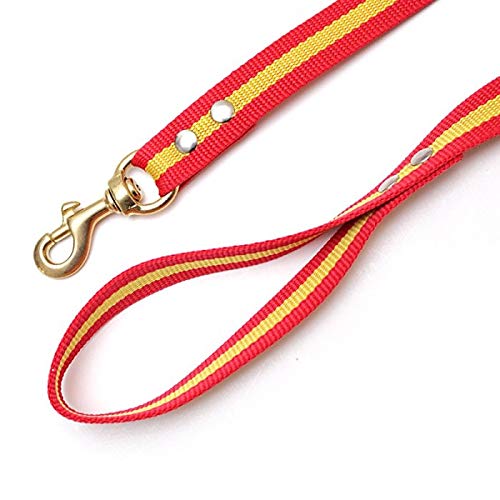 MD-10 Correa con Bandera de España para Perros (120 cm - 20 mm)
