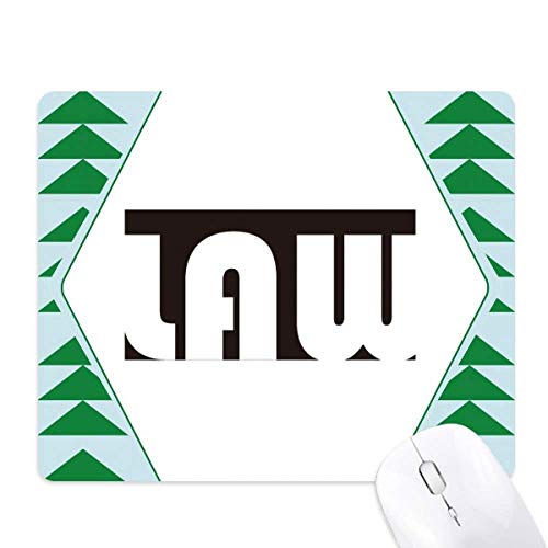 Tapis de souris green pine tree tapis en caoutchouc noir et le major law antidérapant