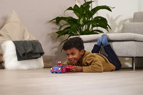 Jada , Marvel,RC Spidey Crawler 17cm, Voiture Télécommandée, Figurine Spidey Incluse, Dès 3 Ans, 203223000