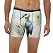 WBQLSL Men's Watercolor bird Printed Small Boxer Briefs - All-day Coolness and Comfort, Long Size (S-2XL) Black