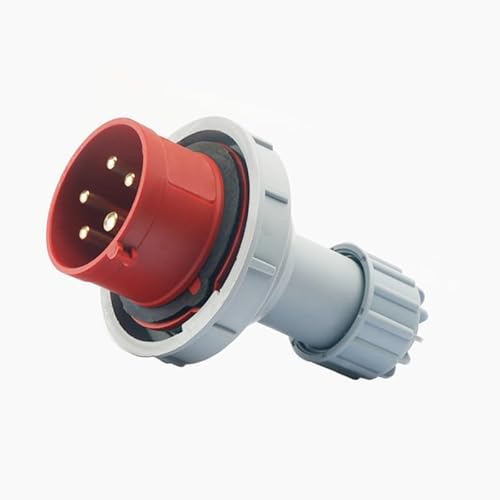 IEC 60309 Waterproof Industrial Connector Plug 5Pin 32A 380V-415V 3P+E+N 6H IP67 Male Power Connecting for Aviation and Industry