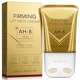 WLCTJIAYOU AH-8 Firming Neck Cream with Roller - Anti-Aging Moisturizer for Neck & Chest - Lifts, Tightens, Deeply Hydrates, Reduces Fine Lines & Wrinkles - For Crepey, Sagging Skin - 4.23 fl.oz