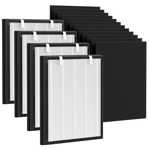 Image of 2 Set P358 Replacement Filter for HEAPETS P358 Pet Air Purifier, 3-in-1 P358 Air Purifier Filter Includes 12 Pre-Filters and 4 Composite Filter, Compare Part #PJ358-2LX6JDM