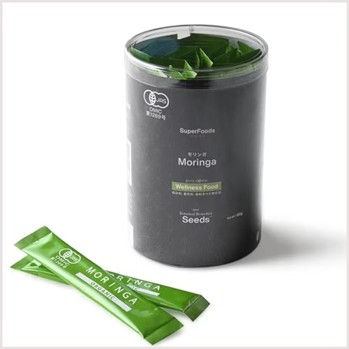 【有機JAS認証 無添加 無農薬】 健康とボディメイクに新習慣 オーガニック・モリンガパウダー 60g（2g × 30包） 個包装 モリンガ100% スティック スーパーフード │ Seeds Wellnessのサムネイル