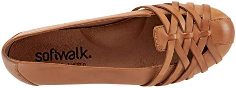 SoftWalk Women's St Lucia Ballet Flat, Saddle, 10.5 Narrow | Image 1