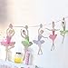 SUNBEAUTY Bandera de 10 Piezas Ballet niña Tarjetas DIY decoración para Bodas Cumpleaños Festivales Dormitorio de niños Suministros al Aire Libre