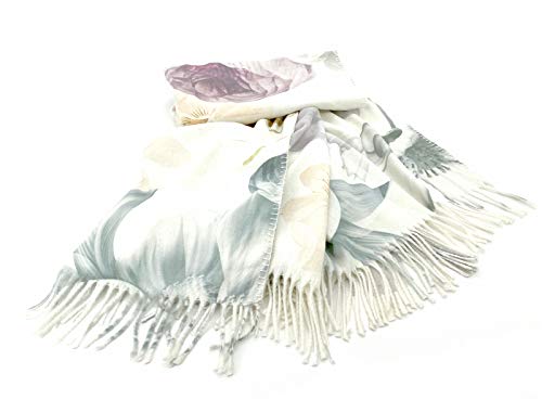 heimtexland ® Kuscheldecke Aquarell Blumen 200x150 Typ735 Pastell