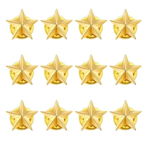 SANNIDHI® Badges with Pin, 30mm Star Badge Lapel Pin, Mini Memori...