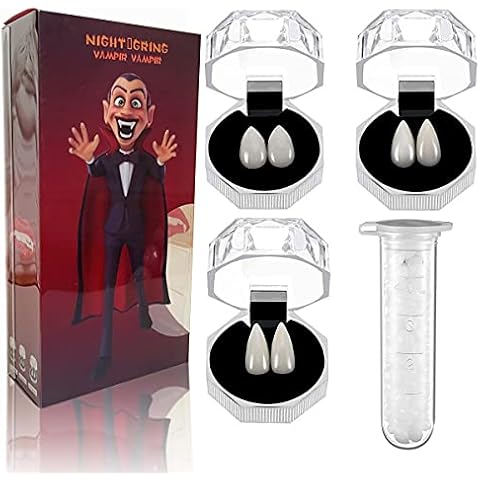 Halloween Party Cosplay Prop Decoration Vampire Tooth Horror False Teeth -6 pieces Cover