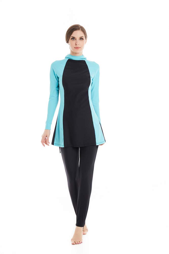 Costume da Bagno Musulmano Donne Ragazze Costume da Bagno Muslim Swimwear Ragazze Signore Modesto Copertura Completa Beachwear Burqini Burkini