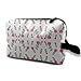 Produktbild Red Roses Garden White Make-up-Tasche mit großer Kapazität Kosmetiktasche Travel Organizer Toiletry Clutch