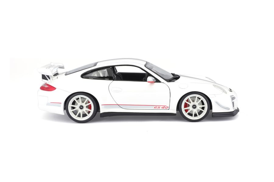 Porsche 911GT3 RS 4.0 blanco a escala 1:18 miniatura 5