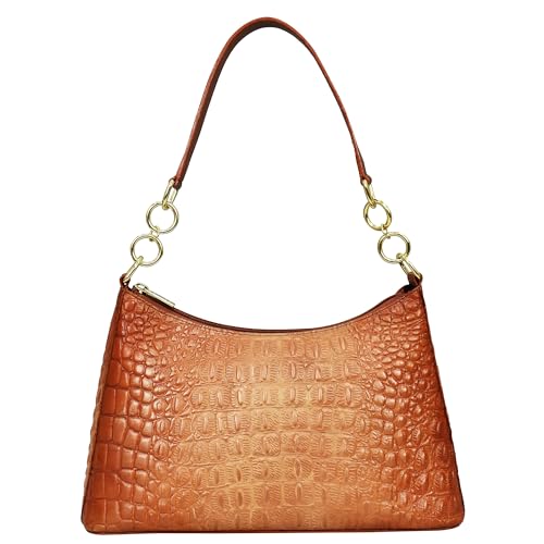 Image of Anuschka Women's Original Hand-Painted Genuine Leather Hobo with Chain Strap