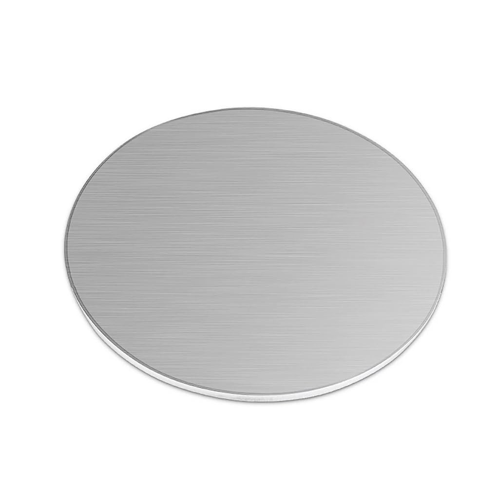 ACVACV 1pcs 304 Stainless Steel Round Plate Circular Sheet Disc Round Disk, for Home Garden Round plates Thickness 6mm(Dia 250mm)